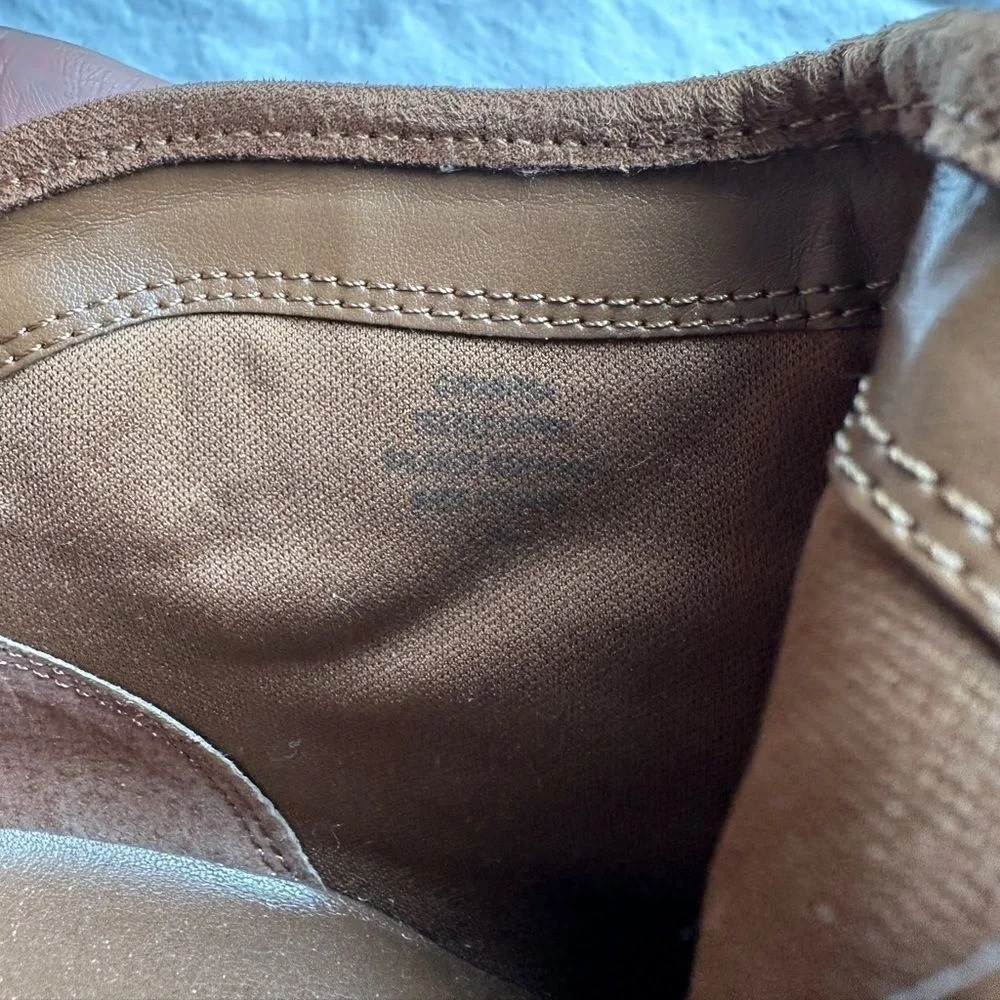 Karissa Bootie‎ by Crown Vintage - Double Buckle, Zip Side Brown Suede Size 7.5